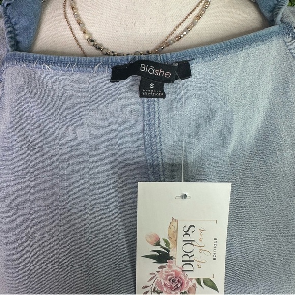 Denim button up dress nwt - Picture 9 of 10